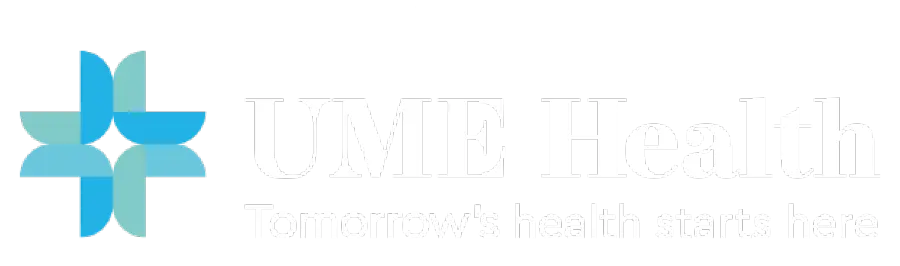 UME health logo with tagline 'Tomorrow's health starts here' – Lumen Health Assessments Harley Street