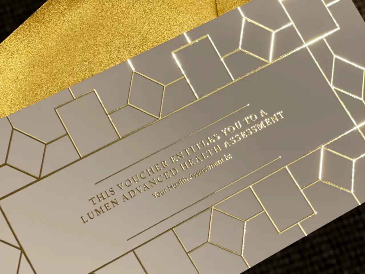 Gold and silver voucher card - best health assessments uk