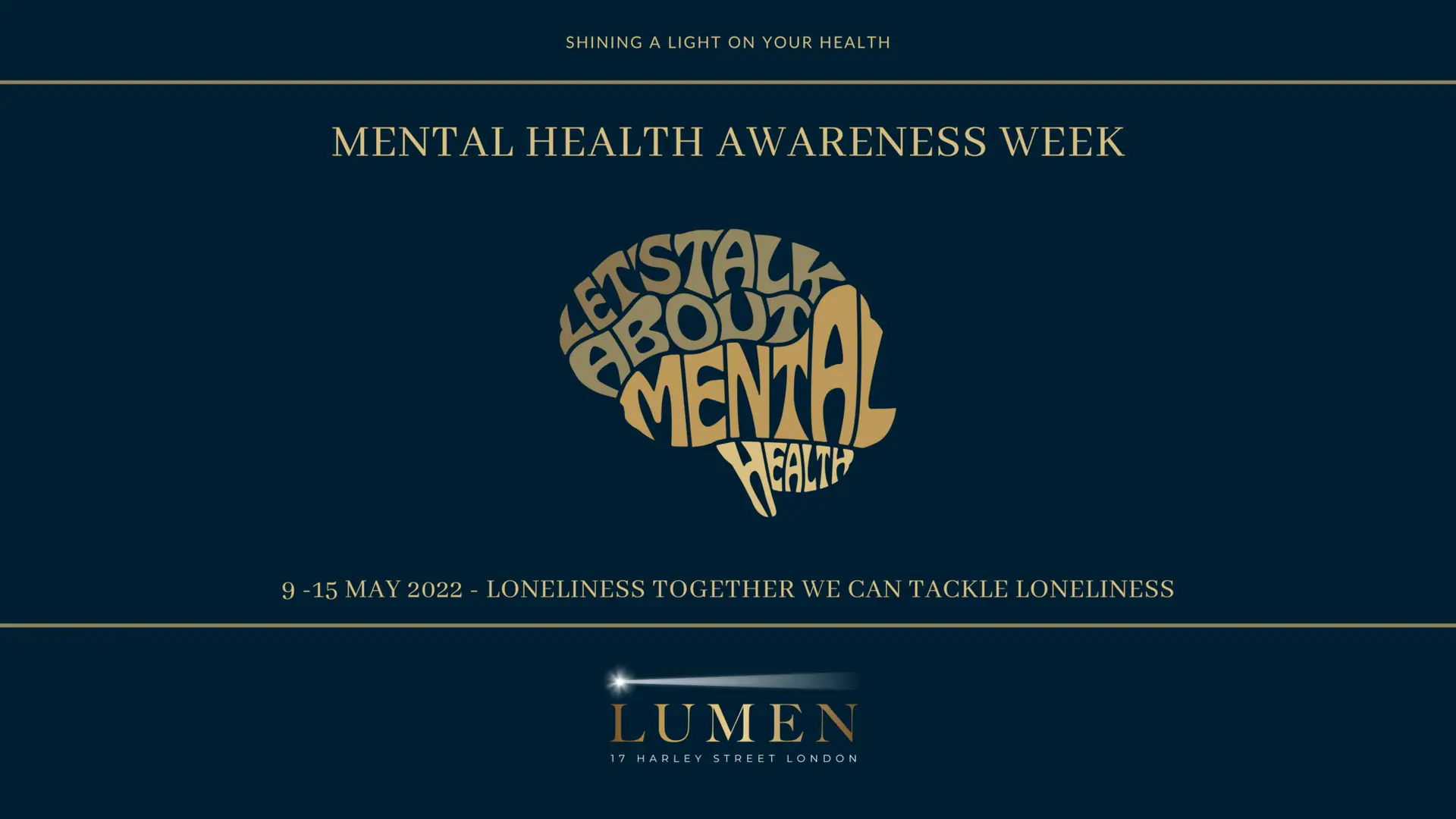 Mental Health Awareness Week 2022 – lumen on loneliness and full body health check London