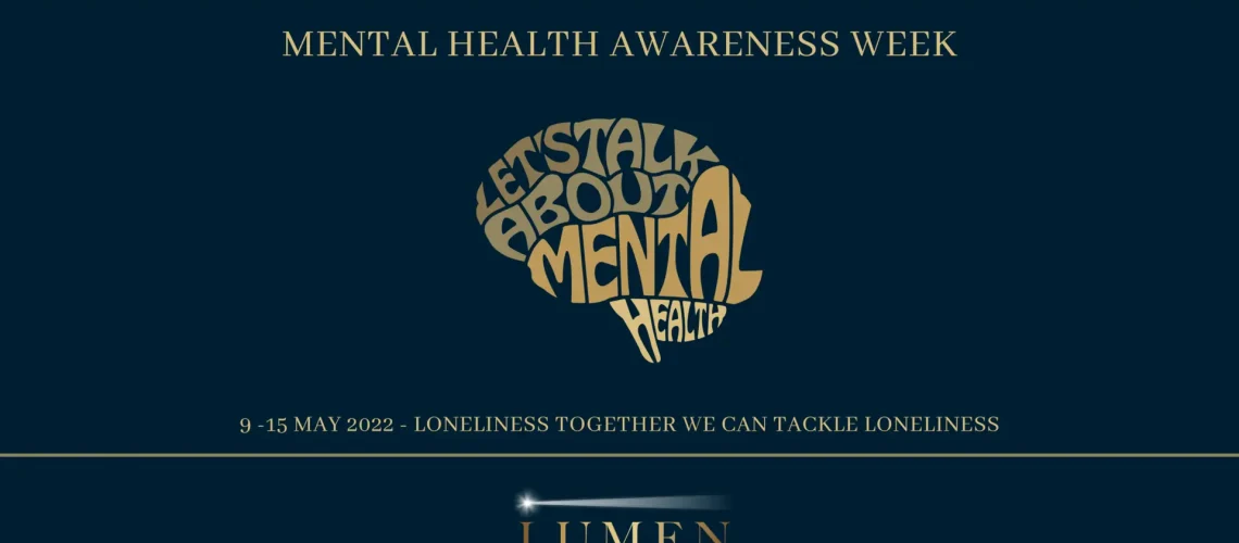 Mental health awareness campaign image from Lumen Harley Street 2022