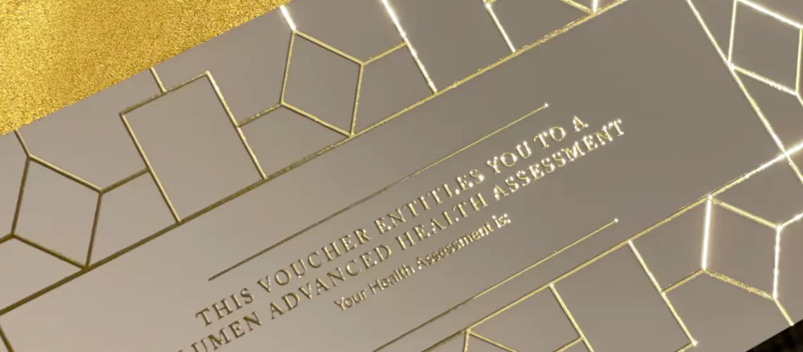 Gold and silver voucher card - best health assessments uk